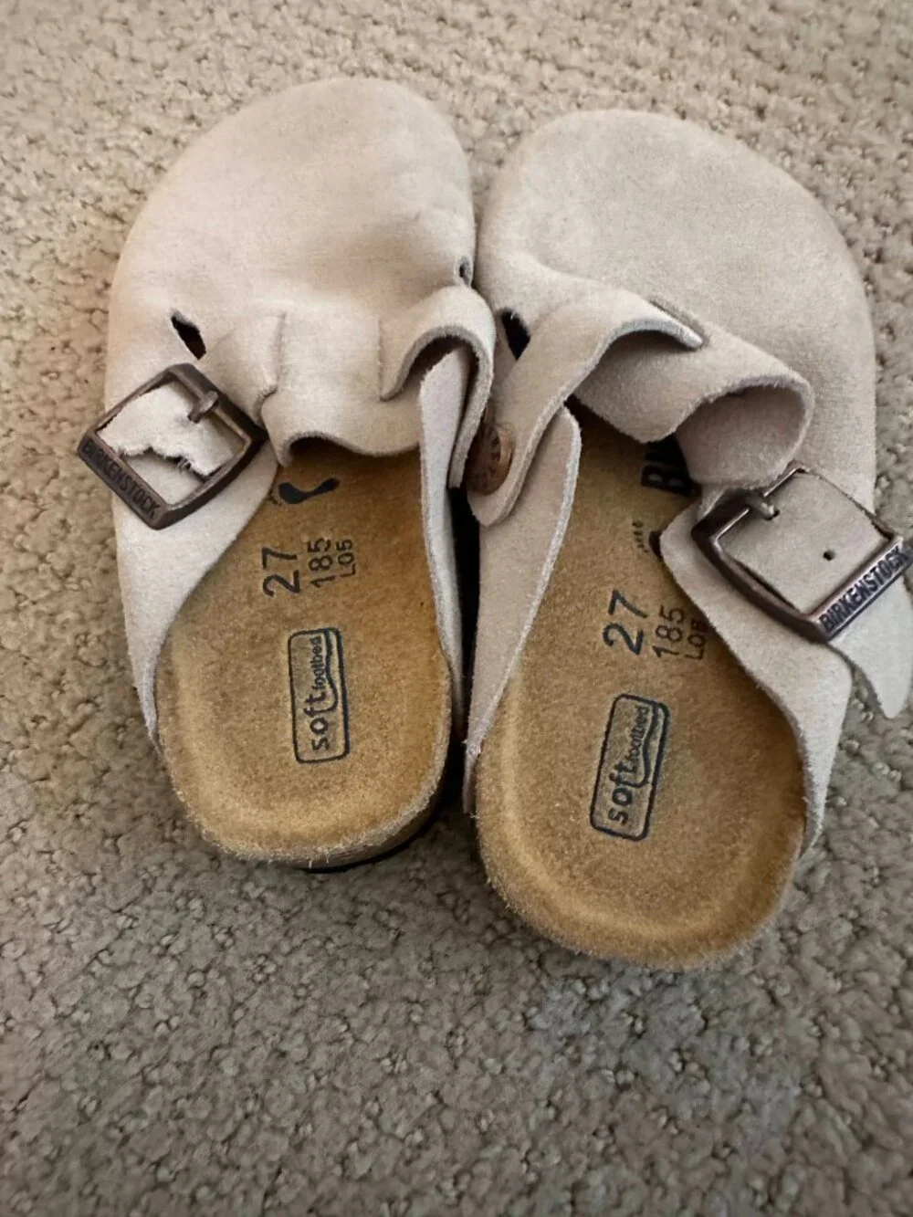 Birkenstock Boston Light Taupe Kids EU 27 Clog – STRAP FLAW